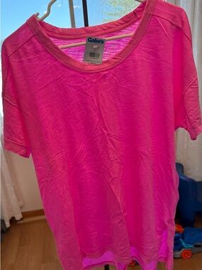 NWT Women’s Pilcro Short Sleeve Oversized T-Shirt, Bright Pink